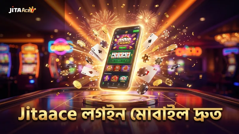 Jitaace লগইন ফর্মে মোবাইল থেকে দ্রুত প্রবেশের ধাপসমূহ