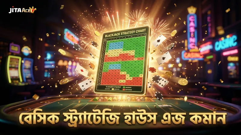 বেসিক স্ট্র্যাটেজি চার্ট অনুসরণ করে হাউস এজ কমান